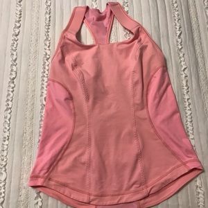 Lululemon Pink Cardio Kick Workout Tank